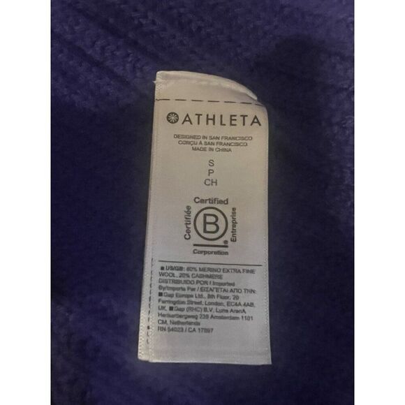 Athleta Oversized Azalea Sweater Noble Blue Oversized Small NWOT - Picture 10 of 11